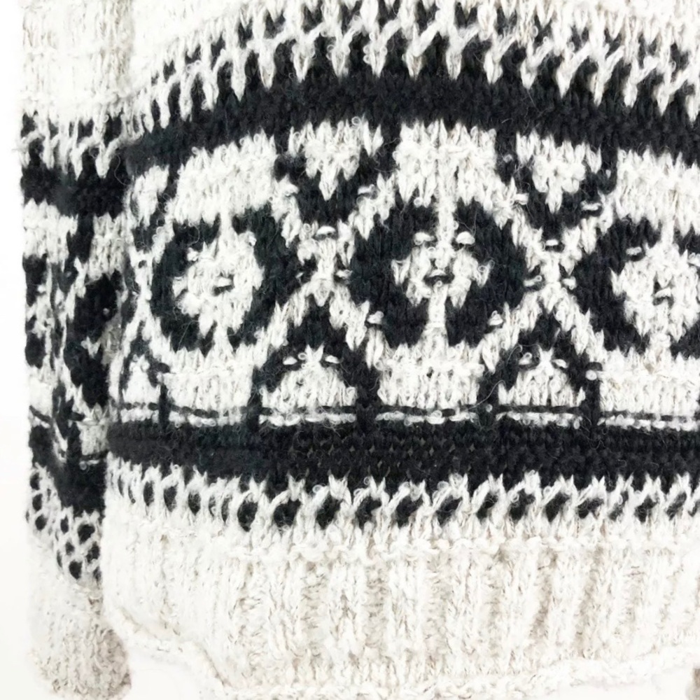 Free People Chunky Knit Reed Fairisle Sweater - Picture 4 of 8